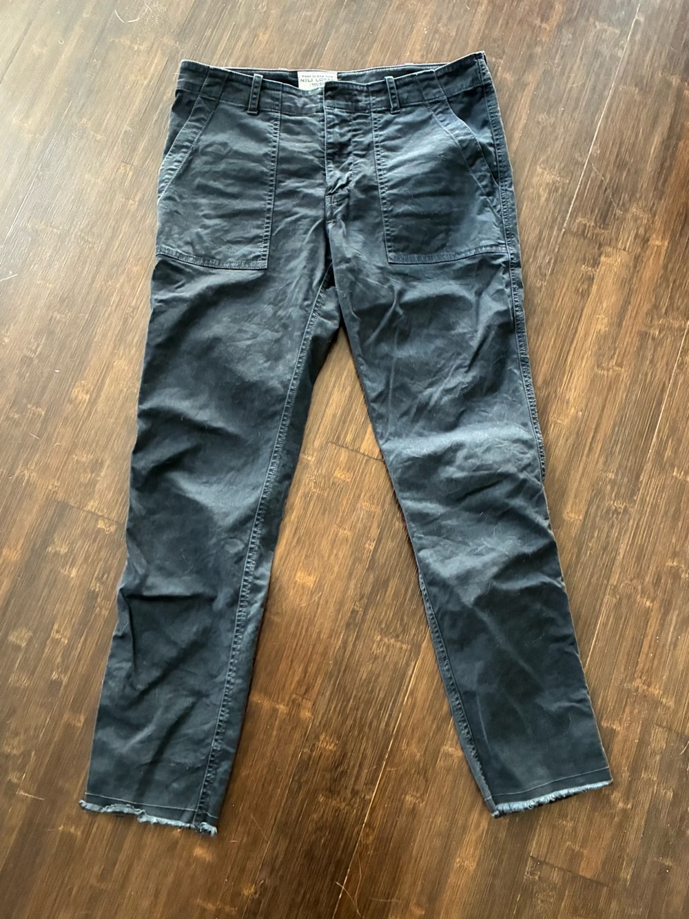 Nili Lotan Women’s Black Jenna Chino Pants, Sz 2